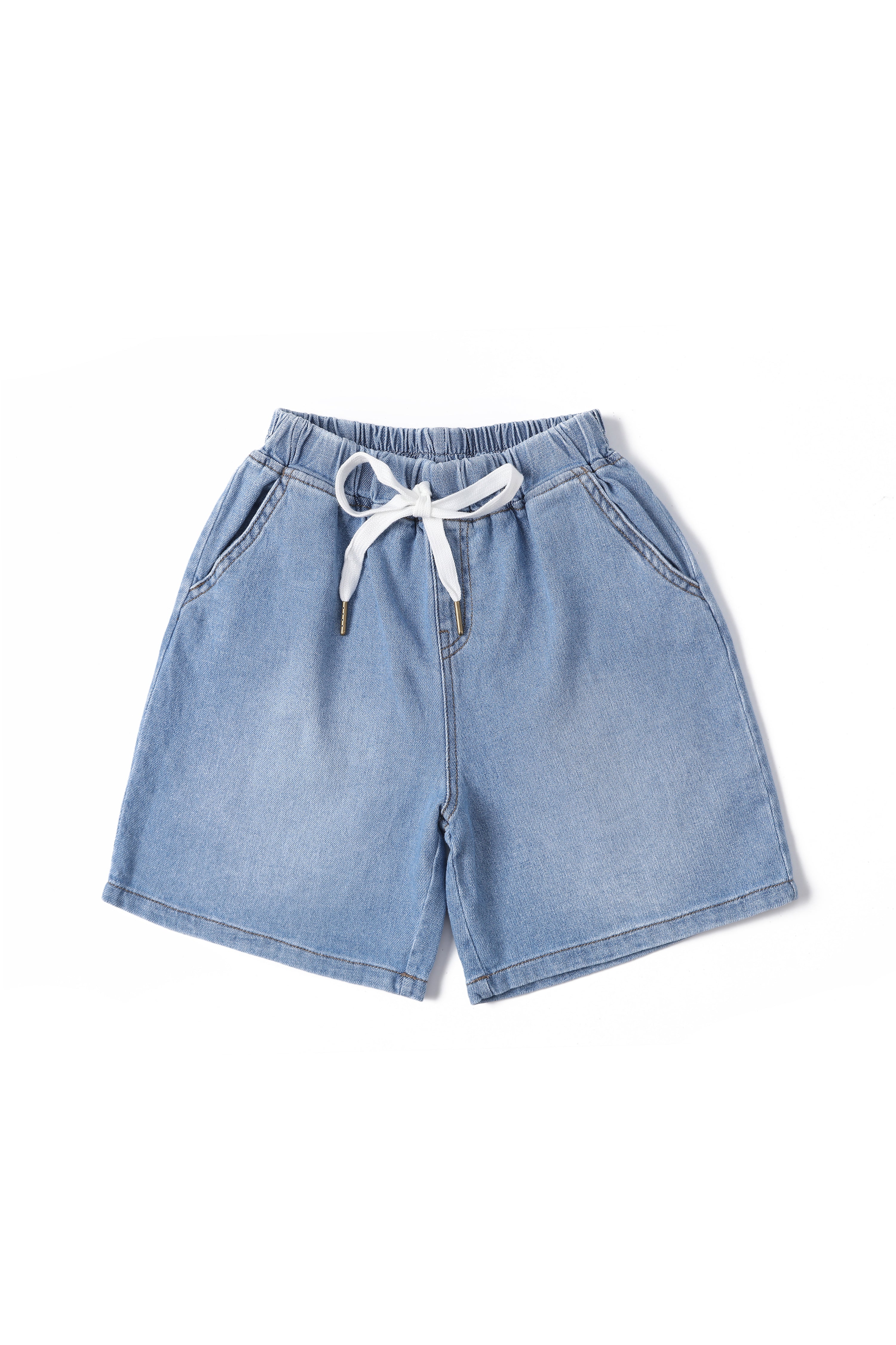 Strappy Contemporary Denim Shorts